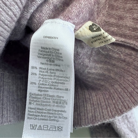 Madewell Lavender Cropped Wool Cardigan Sweater - Picture 7 of 7